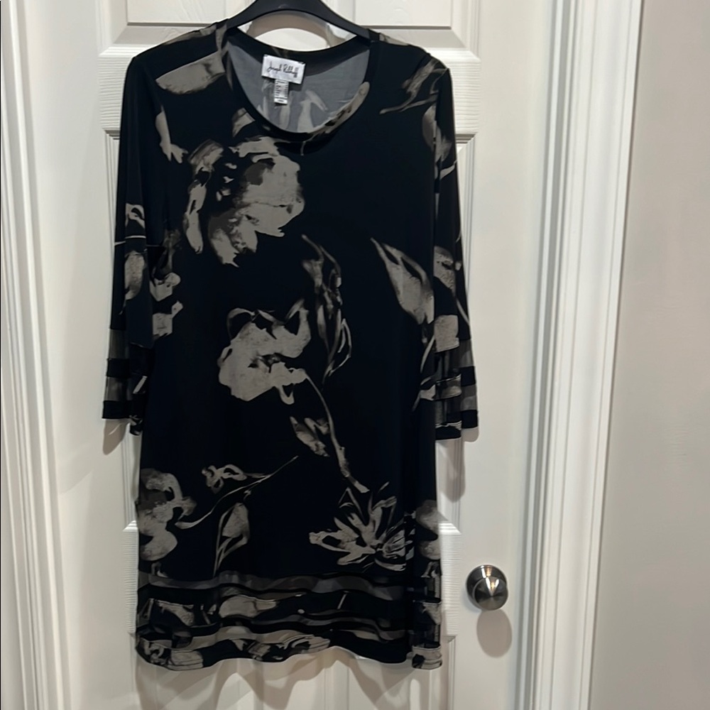 Joseph Ribkoff Blue Casual Sheath Dress 3/4 Sleeve